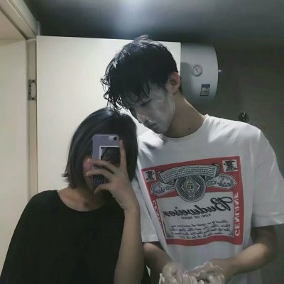 伤感黑白情侣头像--没有你的我都没有光