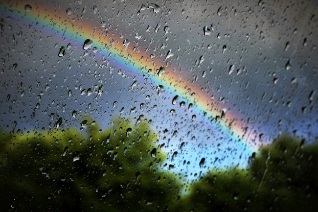 伤感落寞的下雨图片唯美雨滴壁纸图片