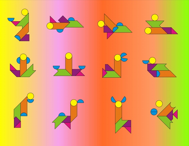七巧板图片智力游戏七巧板拼图