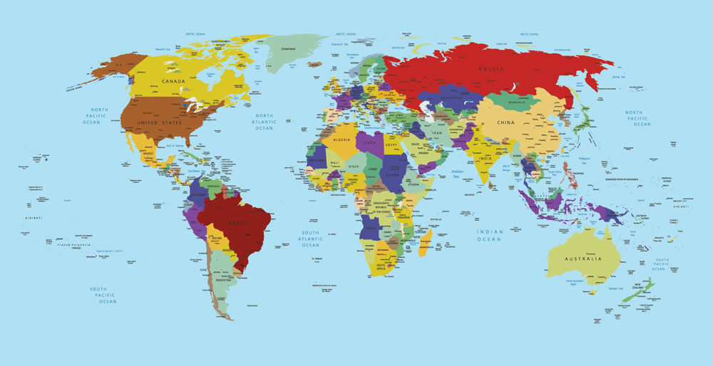 世界地图图片 各种版本世界地图合集