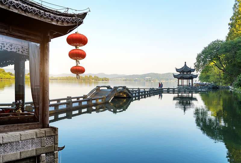 杭州西湖图片 "西湖十景"美丽风景如画