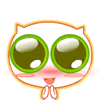 大眼睛圈圈猫的qq表情 个性另类表情包 - 【可爱点】