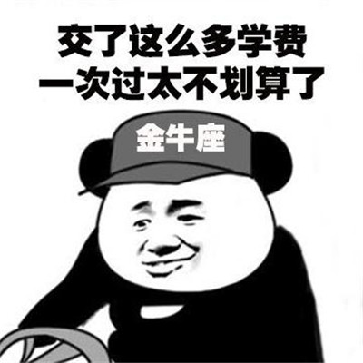 十二星座学车考驾照表情包图片