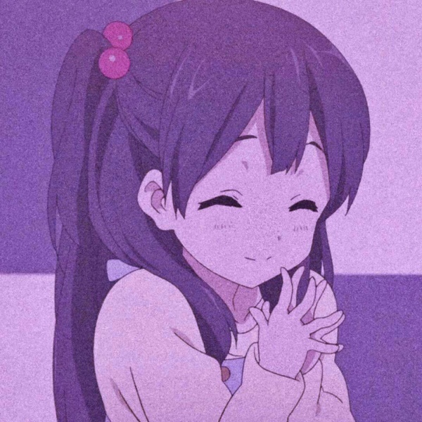 紫色系女生清新森系的微信扣扣头像大全