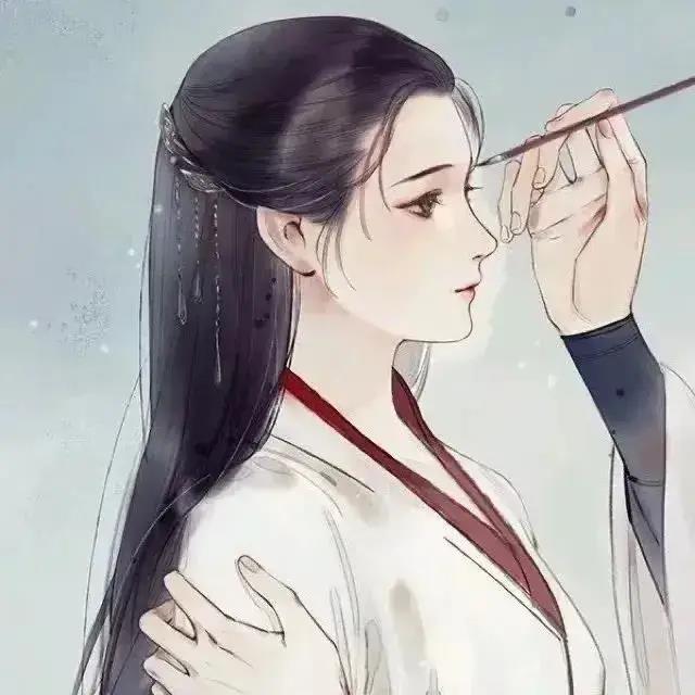 古风举案齐眉的微信情侣头像恩爱和睦-可爱点