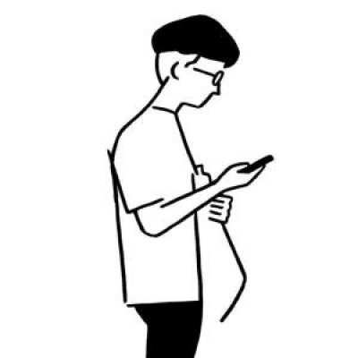  男生卡通简笔画系列微信头像