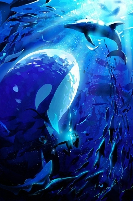 美仑美奂的海底世界卡通图片 神奇海底世界卡通手绘